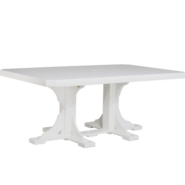 4x6 ft rectangular table white