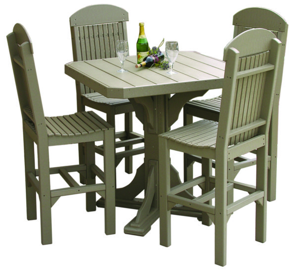 poly dining set