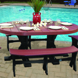 poly dining set