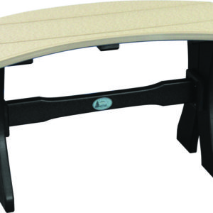 table bench weatherwood black