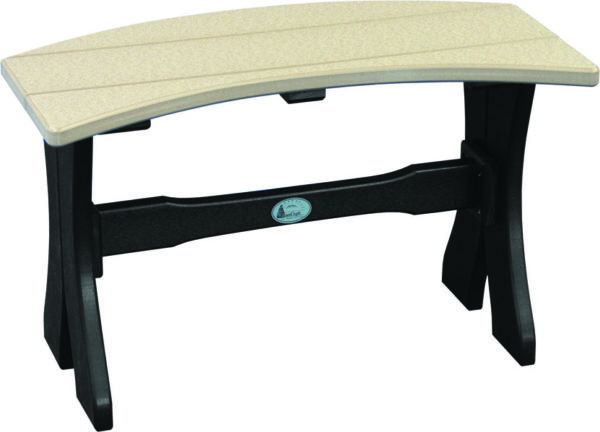 table bench weatherwood black