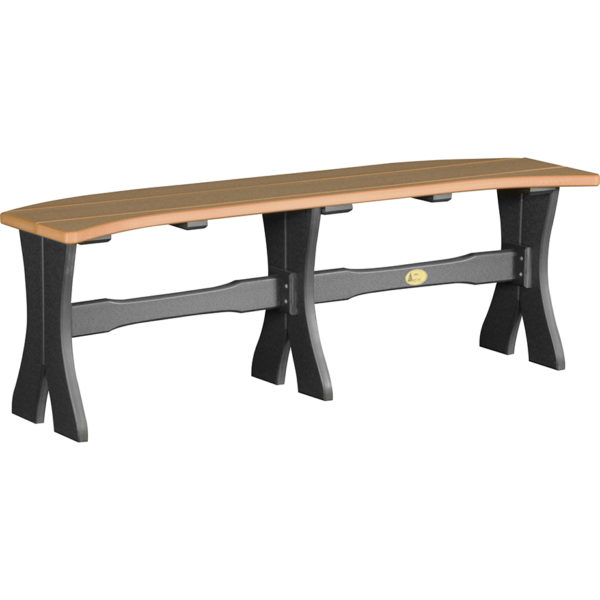 52 inch table bench cedar black