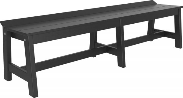 cafe bench 72 black