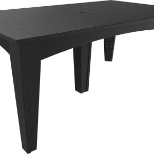 island dining table rectangular black